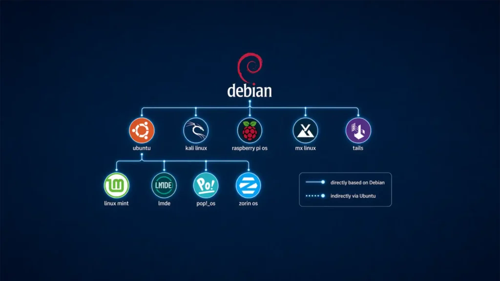 Debian and the family tree of modern Linux