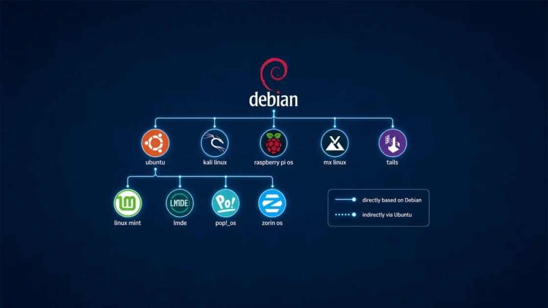 Debian and the family tree of modern Linux