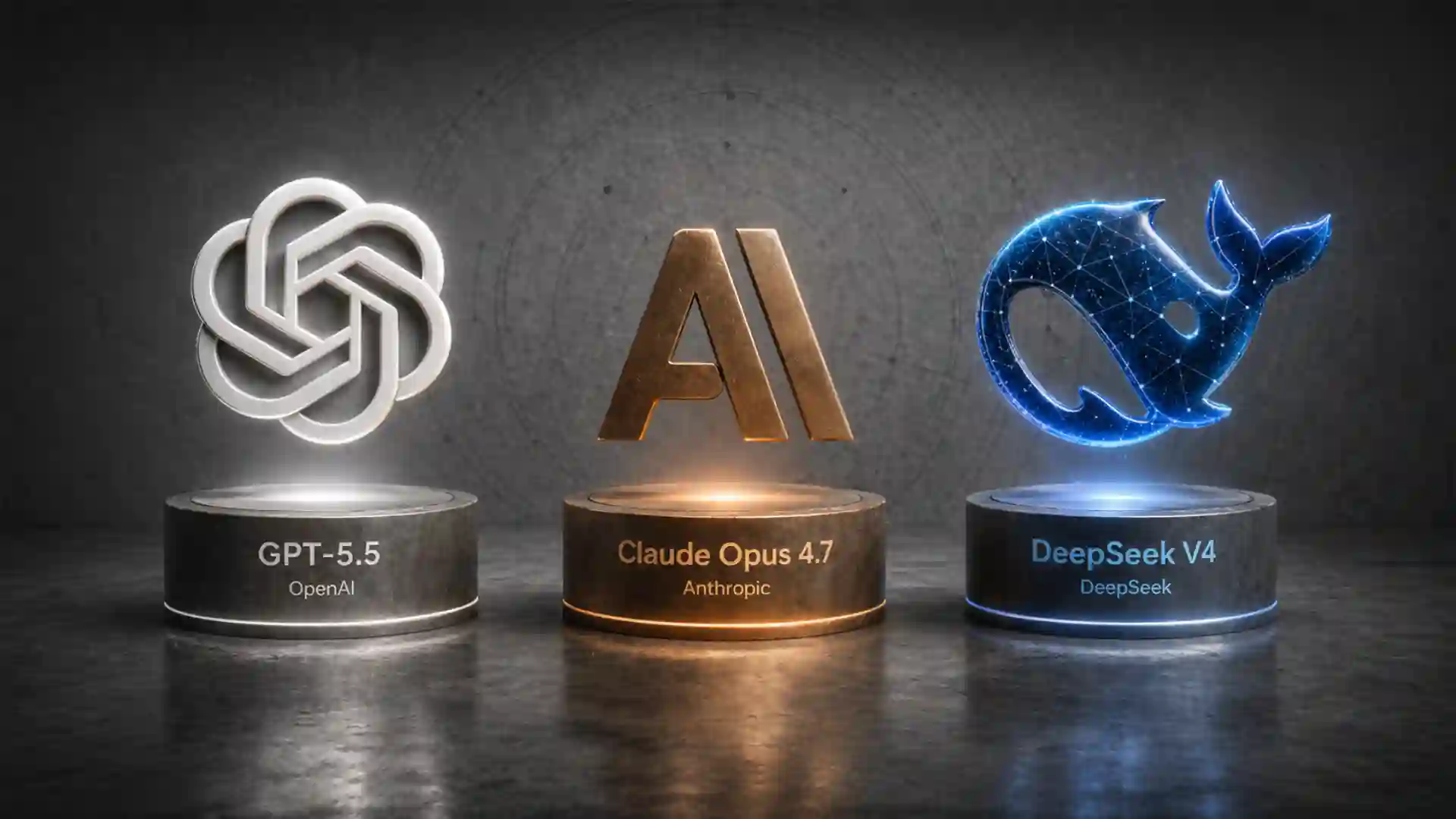 GPT-5.5, Claude Opus 4.7, and DeepSeek V4 reveal three different futures for AI