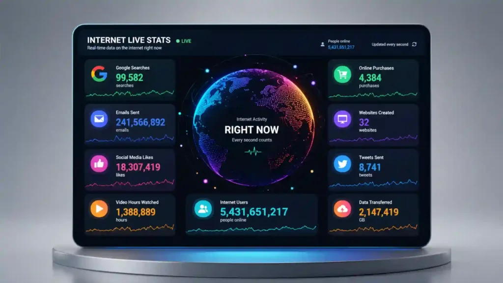 Internet Live Stats is the web’s strangest speedometer