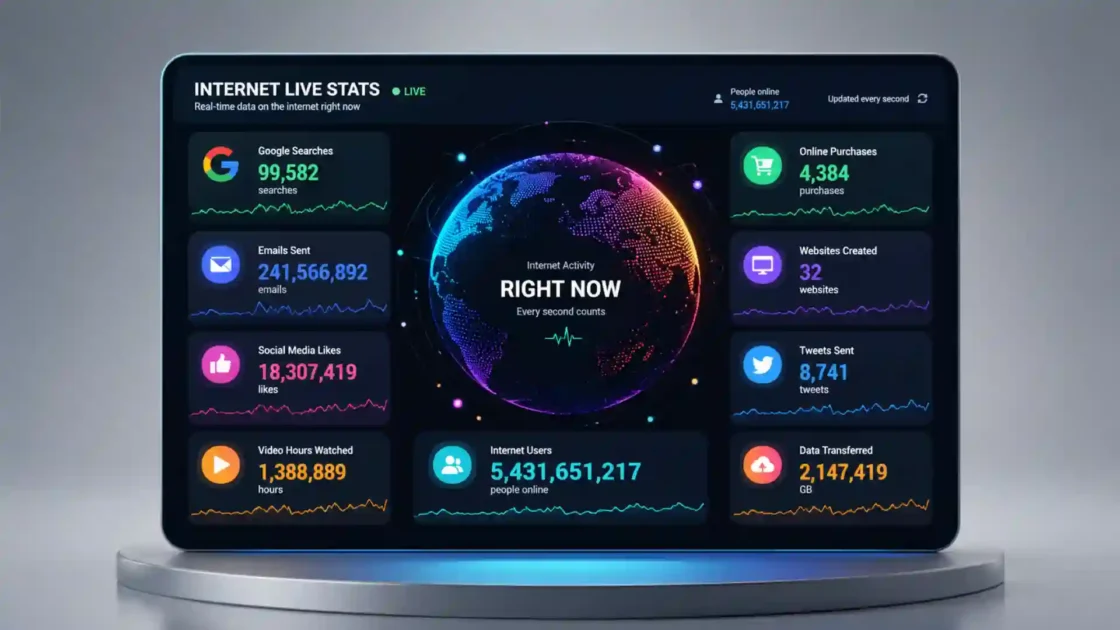 Internet Live Stats is the web’s strangest speedometer