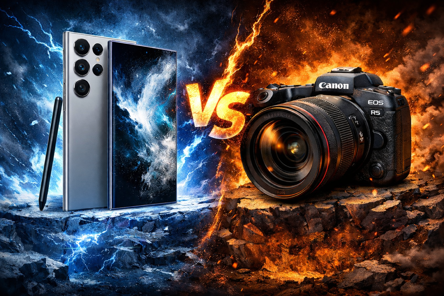 Samsung Galaxy S26 Ultra still cannot shoot like a Canon EOS R5 Mark II