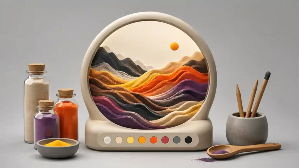 Thisissand turns a blank screen into slow sand art