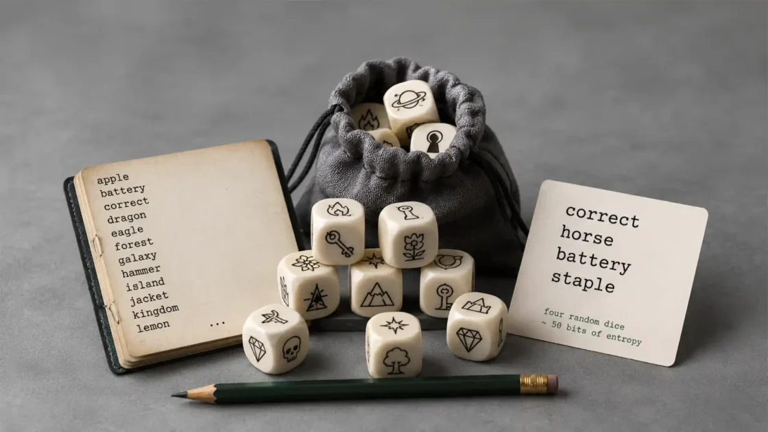 Diceware makes strong passwords feel like a tiny board game