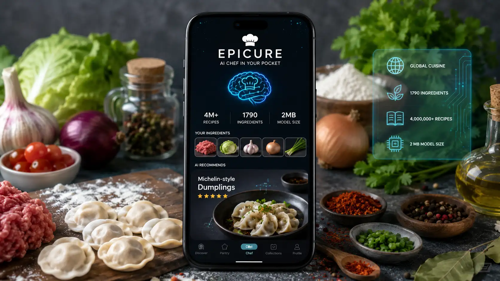 Epicure turns cooking into a 2MB ingredient map