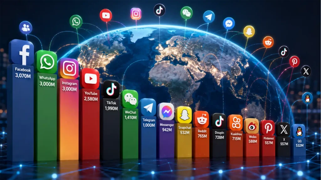 The 3 billion user club is no longer just Facebook’s story