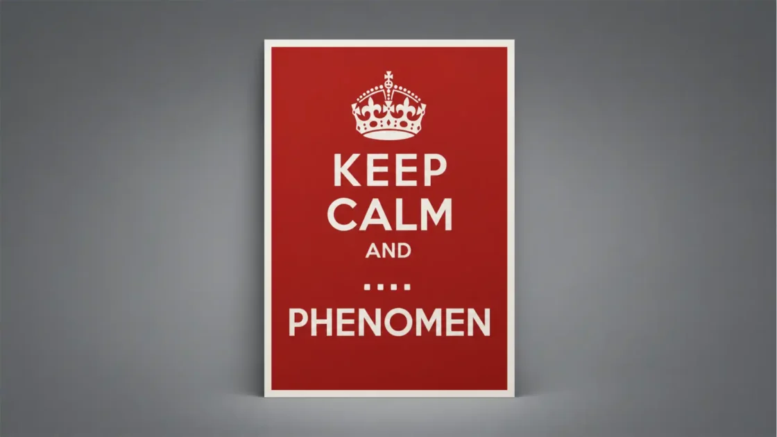 The poster that accidentally became the internet’s calm button