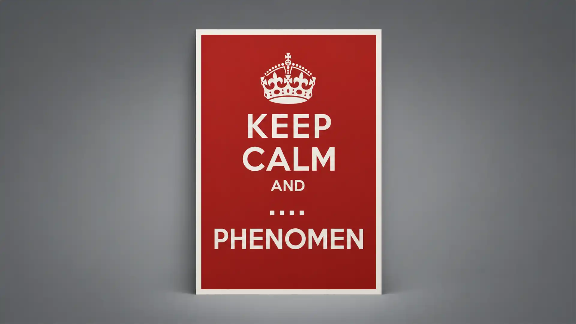 The poster that accidentally became the internet’s calm button