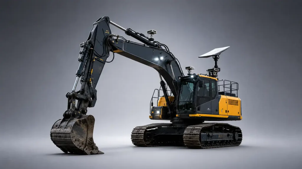 A Starlink-connected excavator points to the next phase of construction AI