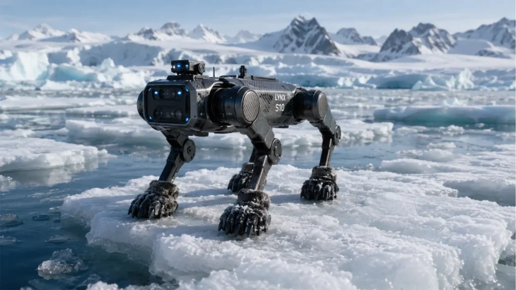 Bear-pawed Lynx S10 robot dog crosses Arctic sea ice for the first time