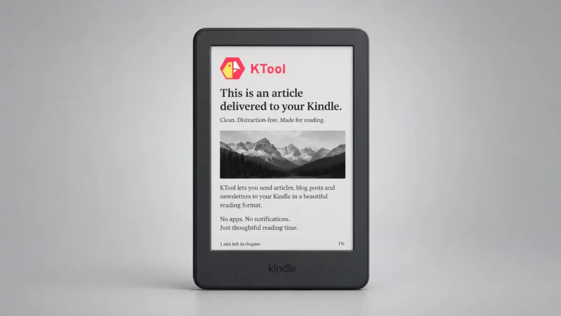 KTool turns internet reading into Kindle reading