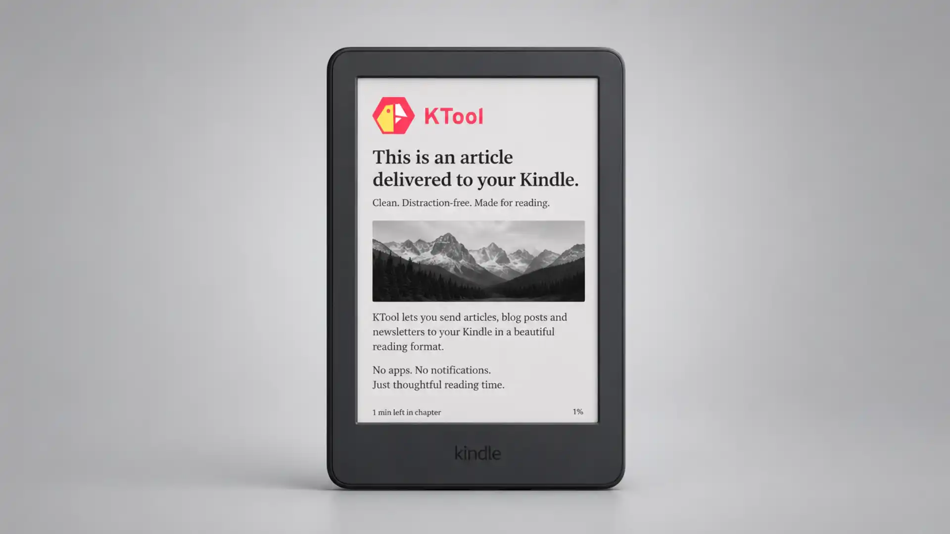 KTool turns internet reading into Kindle reading