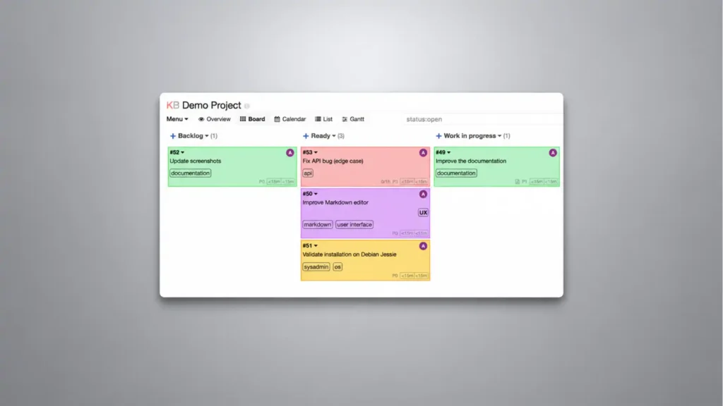 Kanboard is the anti-SaaS kanban board