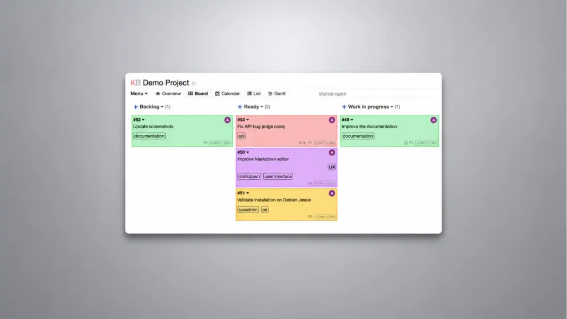 Kanboard is the anti-SaaS kanban board