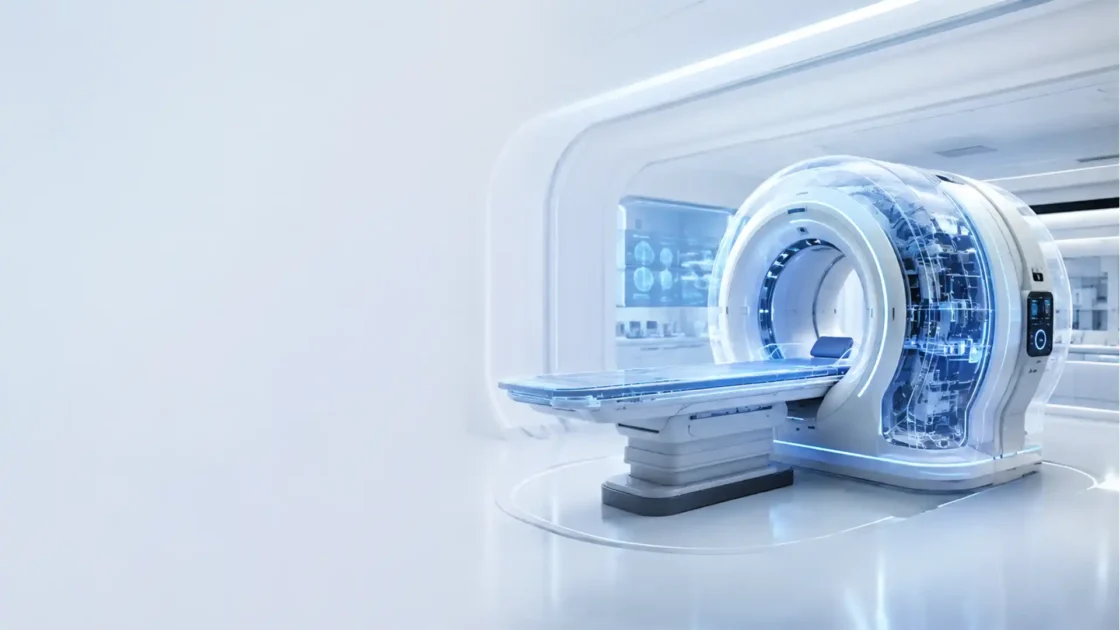 Midjourney’s ultrasonic CT promises a 60-second scan while the prototype still takes 20 minutes