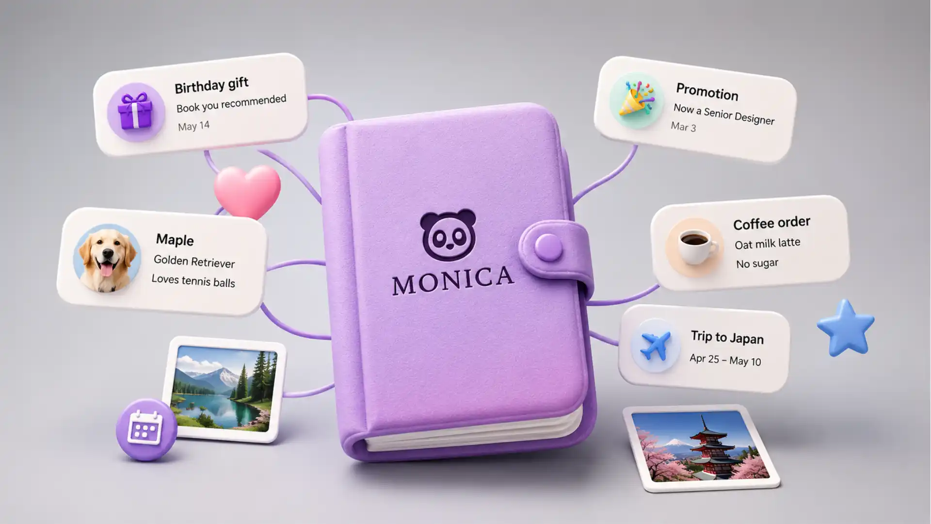 Monica is a quiet CRM for people you care about