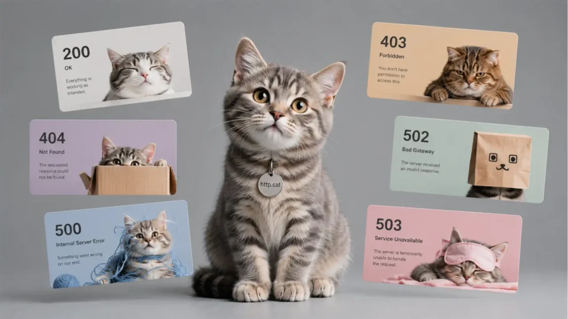 The tiny cat site that made HTTP status codes stick
