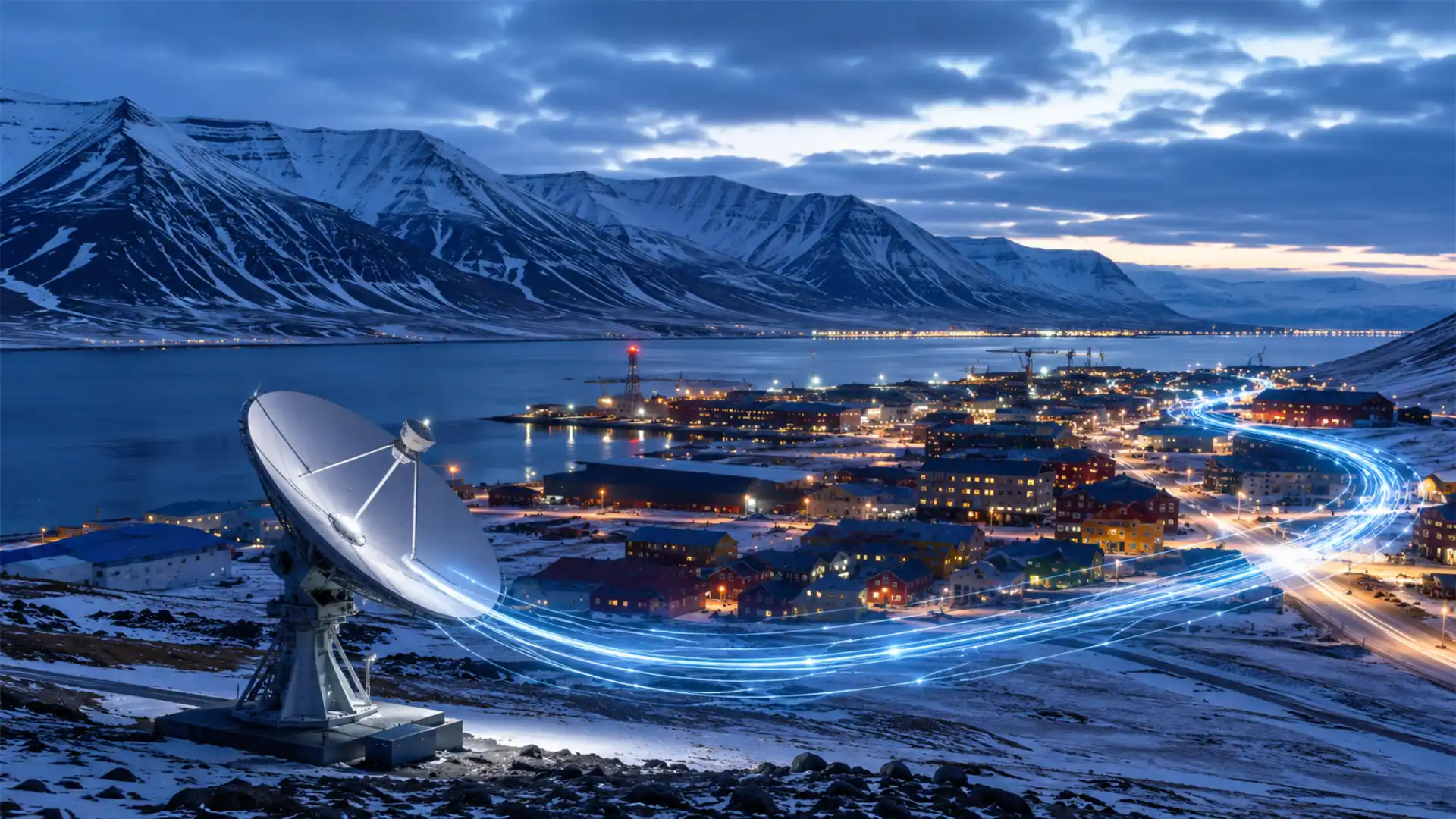 The world’s northernmost town runs on undersea cables and Arctic discipline