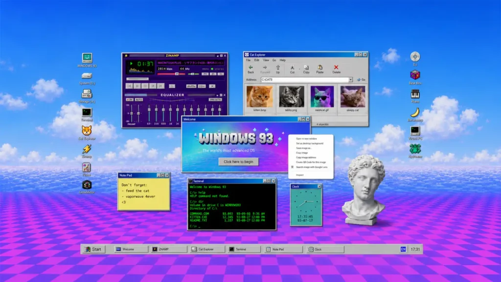 Windows 93 turns a fake desktop into a real internet adventure