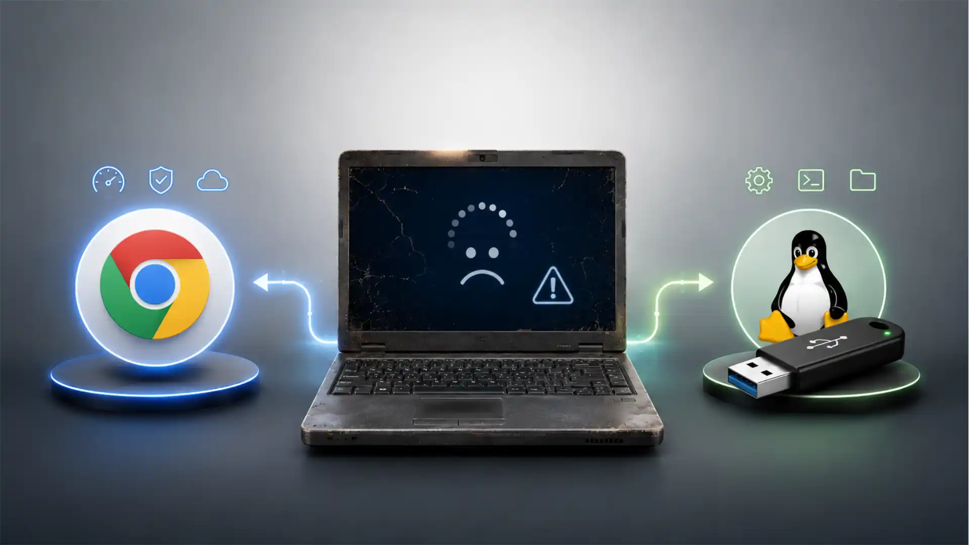 ChromeOS Flex vs a Linux live USB, the real choice for a dying Windows 10 PC