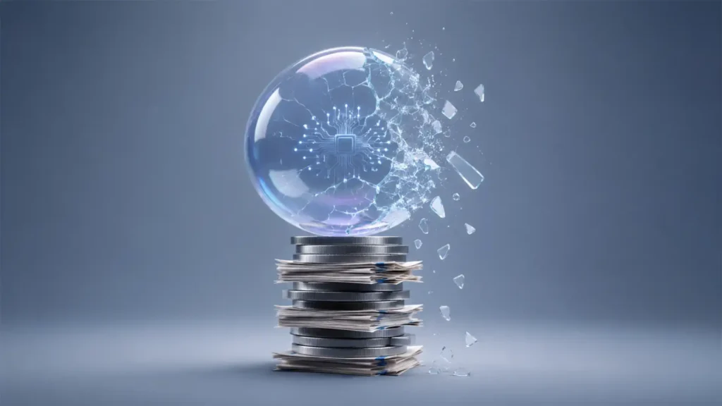 The AI bubble bursts when the debt comes due, not when the hype ends