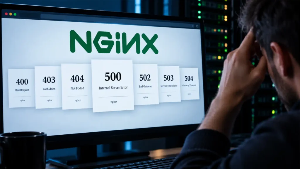 NGINX Error code 400, 403, 404, 500, 502, 503, 504